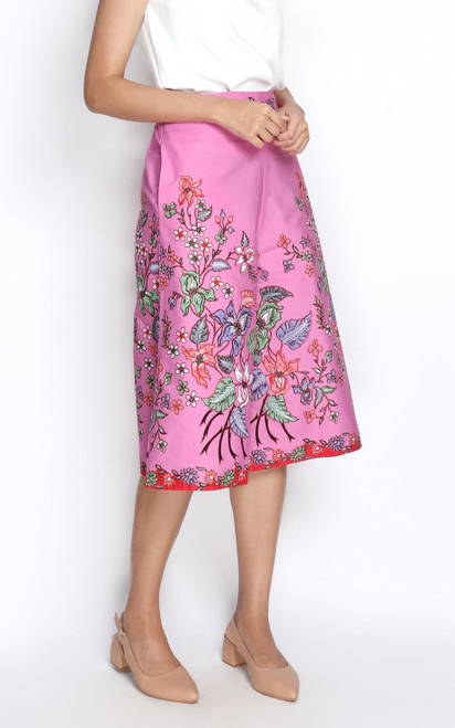 Batik Culottes - Floral Pink