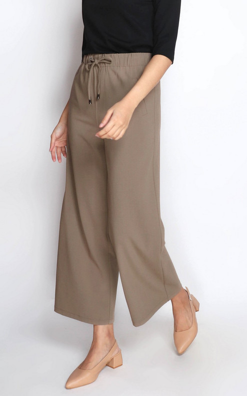 Drawstring Pants - Taupe