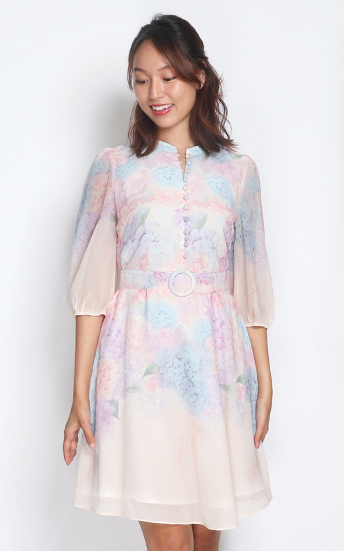 Willow Floral Printed Dress - Pink Willow Floral Printed Dress - Pink