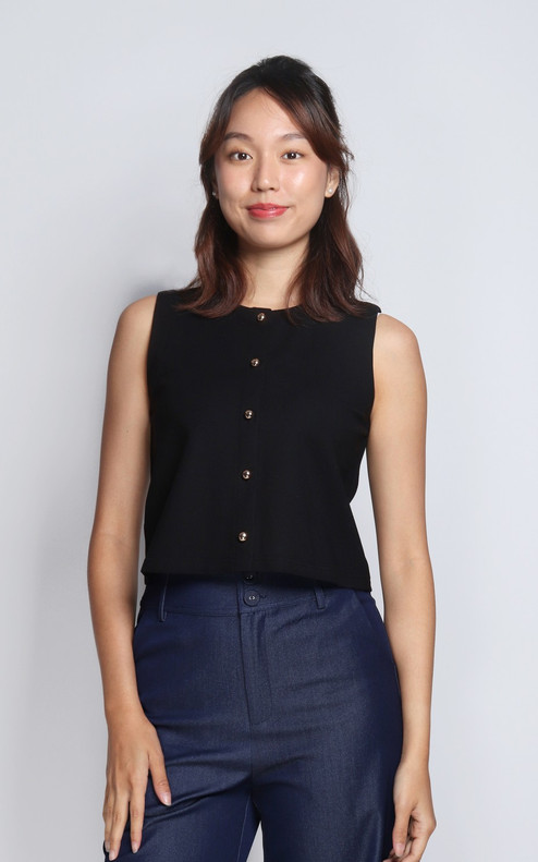 Kylie Crop Top - Black