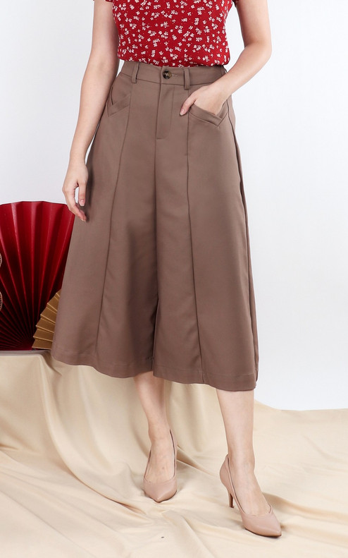 Ralph Wide Leg Culottes - Khaki