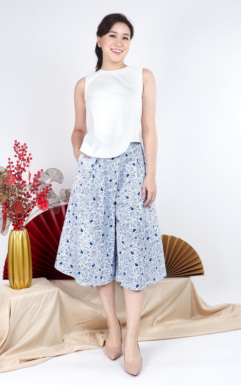 Liora Uneven Hem Top - White