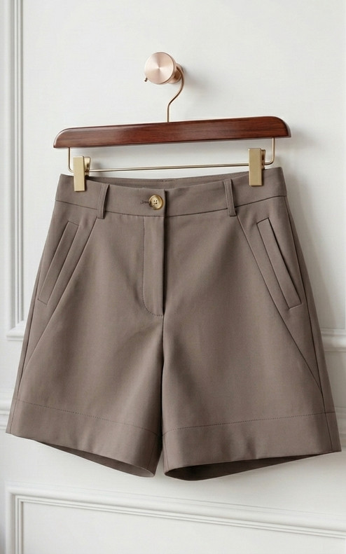 Jenyse Tailored Shorts - Taupe