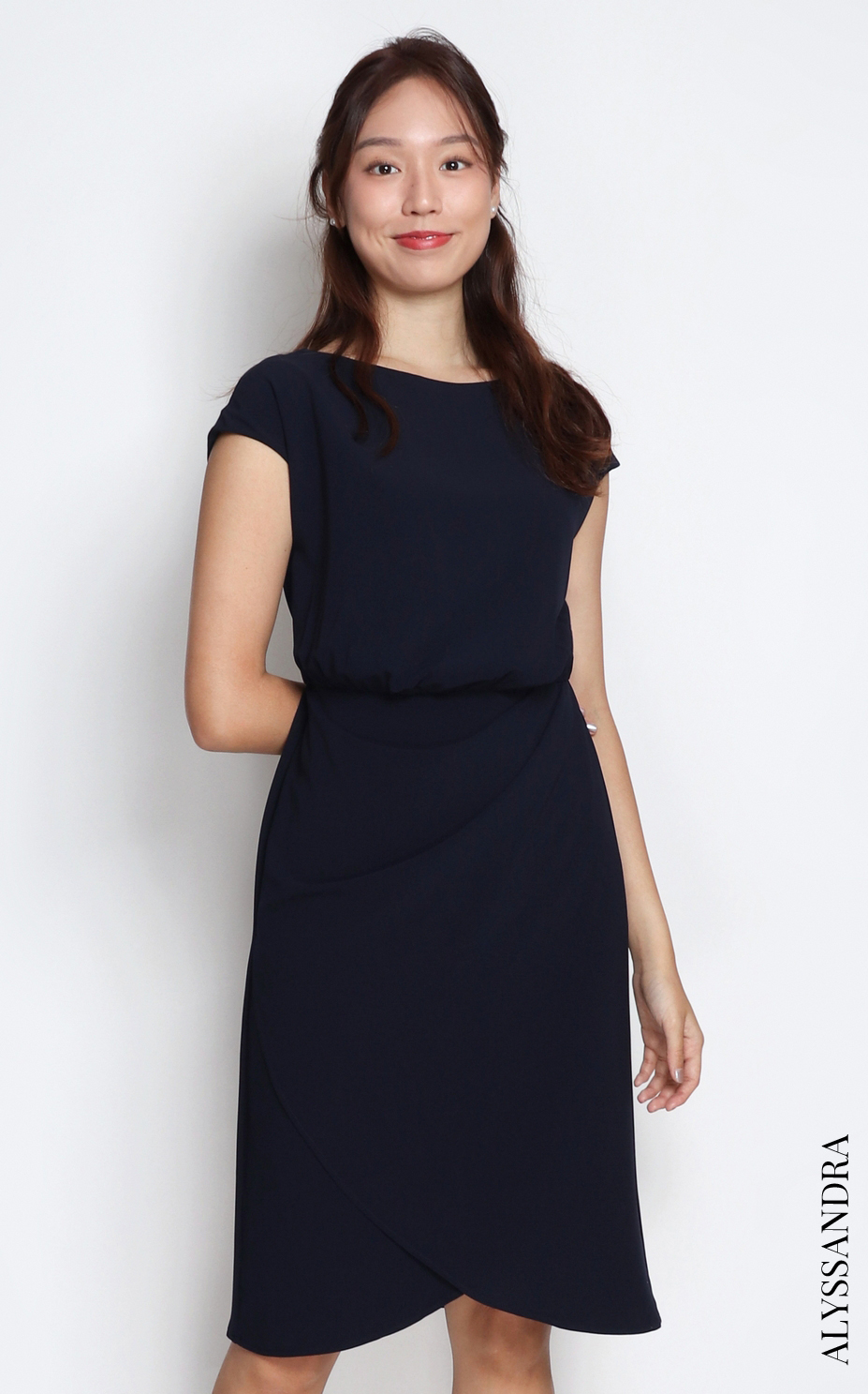 Blue tulip top dress