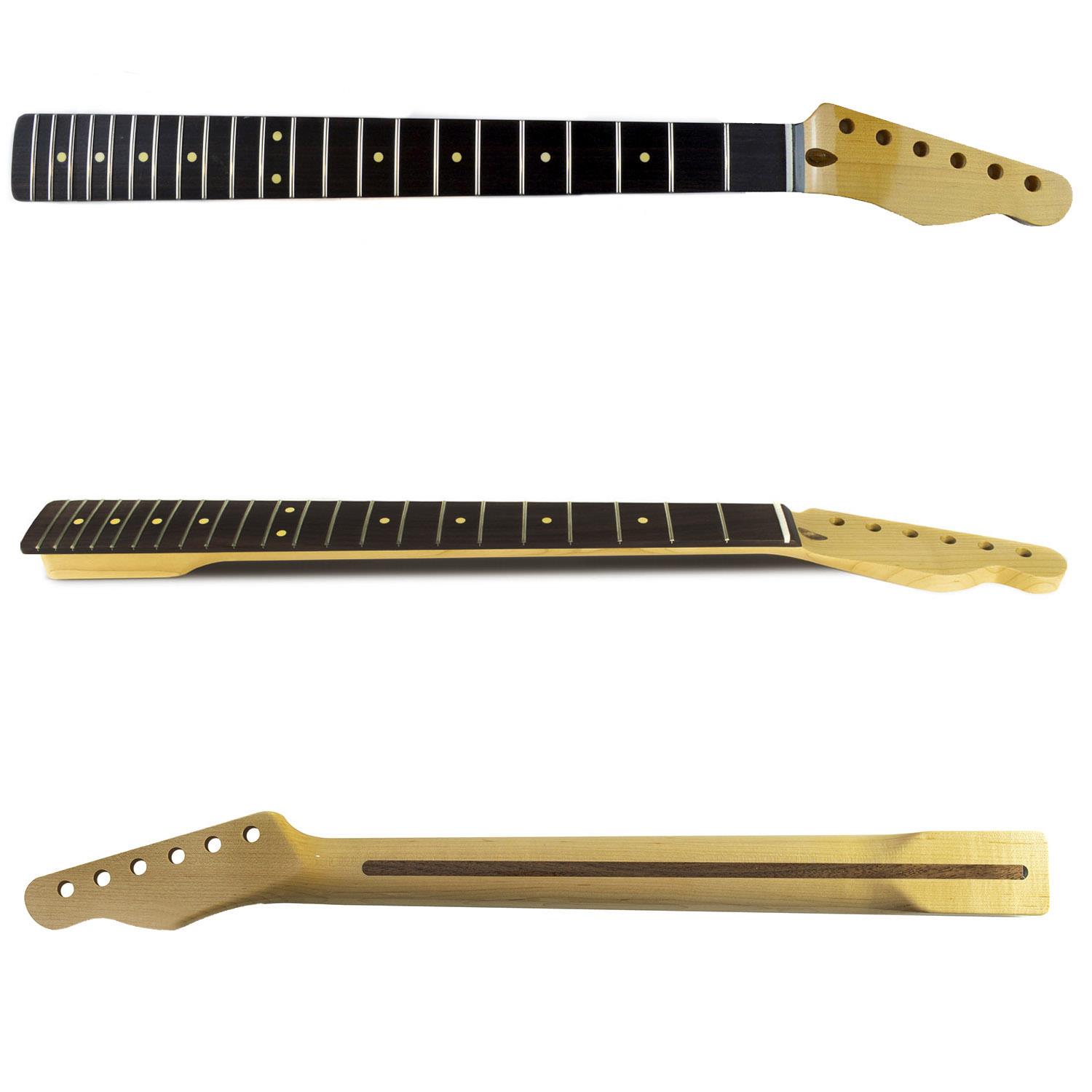 24 inch length Maple 22 Frets guitar neck Replacement rosewood Fingerboard for ST style gloss 