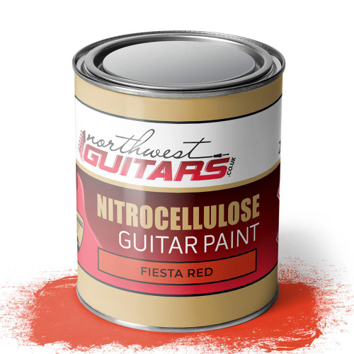 Fiesta Red Nitrocellulose Guitar Paint//Lacquer 400ml