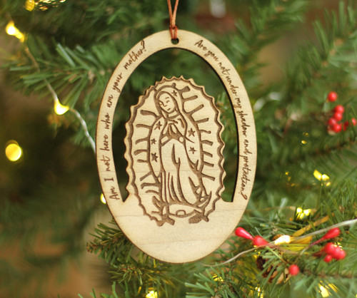 Our Lady of Guadalupe Laser Cut Ornament