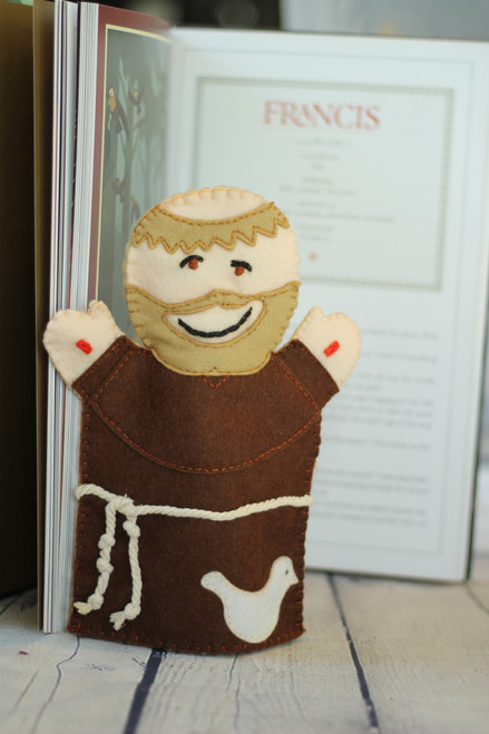 Saint Francis 100% Wool Felt Hand Puppet Kit