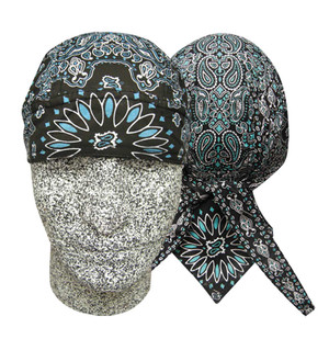 Danbanna Deluxe:  Black/Teal Paisley