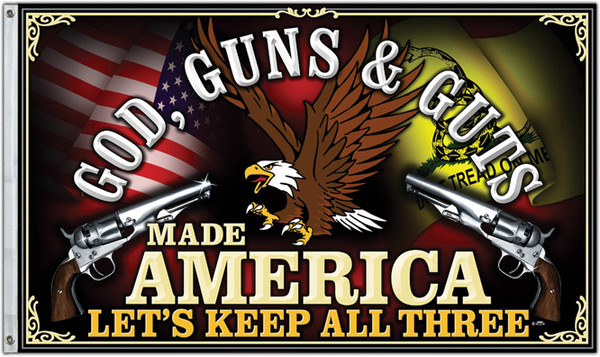 Freedom First Flag: God, Guns & Guts