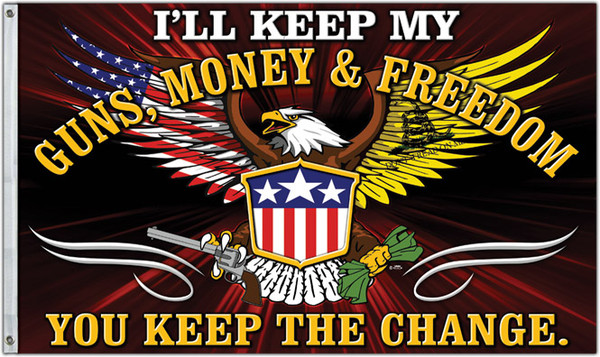 Freedom First Flag: Guns, Money & Freedom