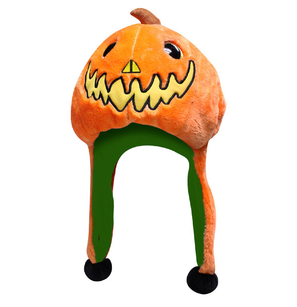 Halloween Big Eye Critter Cap: Jack O'Lantern