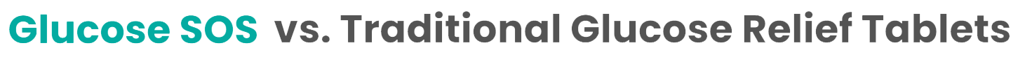 Glucose SOS vs. Traditional Glucose Relief Tablets
