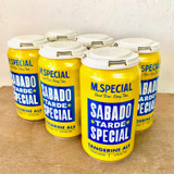 M.Special Sabado Tarde Tangerine Ale Six Pack Cans.