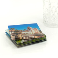 Iconic Santa Barbara Glass Photo Coaster (Set of Four)