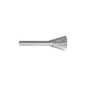 HELONGCO Carbide Bur Bit SL-41S - 1/8" Diameter, 3/8" Cut, Tapered, Single Cut, 1/8" Shank