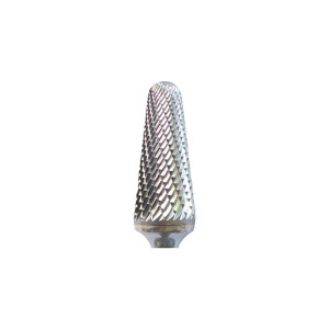 Buckeye Carbide SM-2D Double Cut Carbide Burr – Pointed Cone Shape – 1/4 Inch Shank – Ideal For Metal Removal & Porting