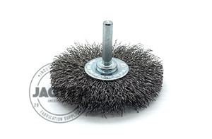 3" Crimped Wire Wheel Brush with 1/4" Shank - Carbon Steel 3" Crimped Wire Wheel Brush with 1/4" Shank - Carbon Steel