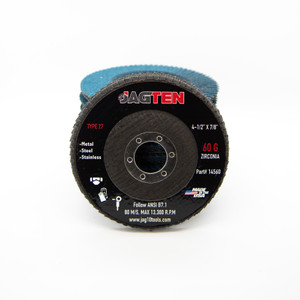 4-1/2" x 7/8" Zirconia Flap Disc T27 - 10 Pack 4-1/2" x 7/8" Zirconia Flap Disc T27 - 10 Pack
