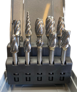 10 Piece Aluminum Carbide Burr Set 10 Piece Aluminum Carbide Burr Set