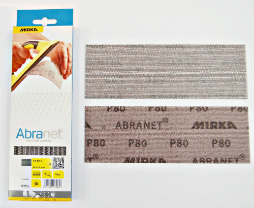 Mirka Abranet Sanding Strips 80 x 230mm P80 - 240 Grit 10/Pack