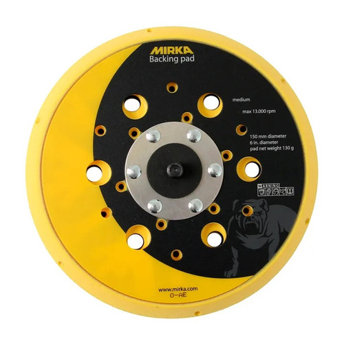 Mirka Backing Pad 150mm 5/16" Grip 48 holes for Deros Net Sanding Medium Density