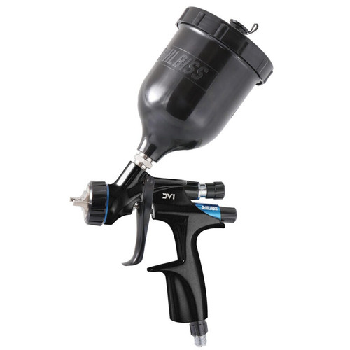 DeVilbiss DV1 B+ cap 1.3mm tip Basecoat HVLP Spray Gun