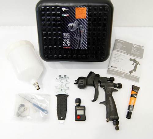 Walcom Genesi Carbonio 360 Evo Halo Digital CLEAR Spray gun 1.3 Nozzle