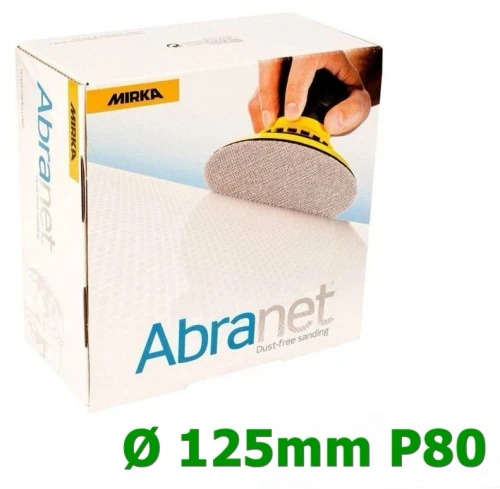 Mirka Abranet Sanding Discs 125mm (5") P80 - P120 Grit Box of 50