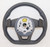 NEW OEM AUDI S LOGO A3 S3 17-20 HALF PERFORATED TIPTRONIC FLAT BOTTOM STEERING WHEEL WITH AIRBAG 8W0419091