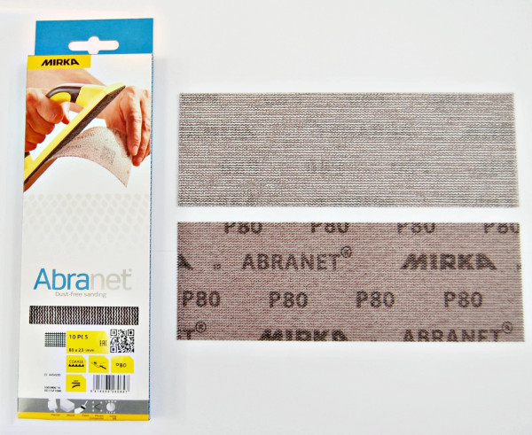 Mirka Abranet Sanding Strips 80 x 230mm P80 - 240 Grit 10/Pack