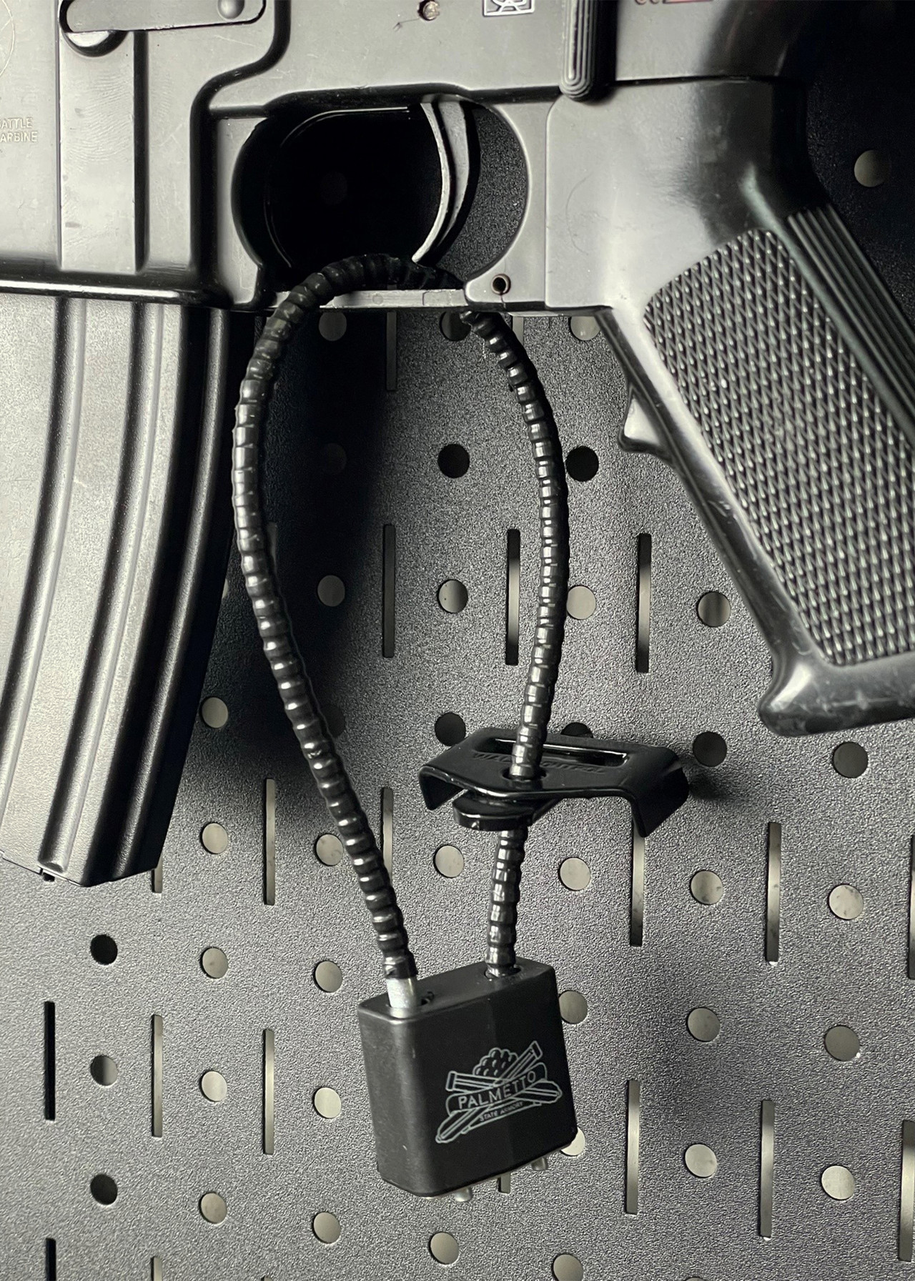 Lock Recievers On Frame Gun Pegboard Lock Receiver Firearm Lock