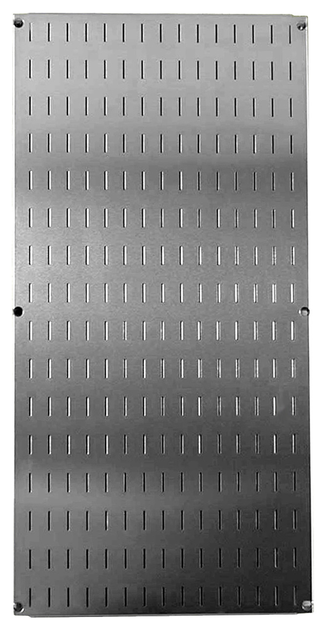 Slotted Galvanized Wall Gun Rack Panel - Metal Pegboard - 32 x 16