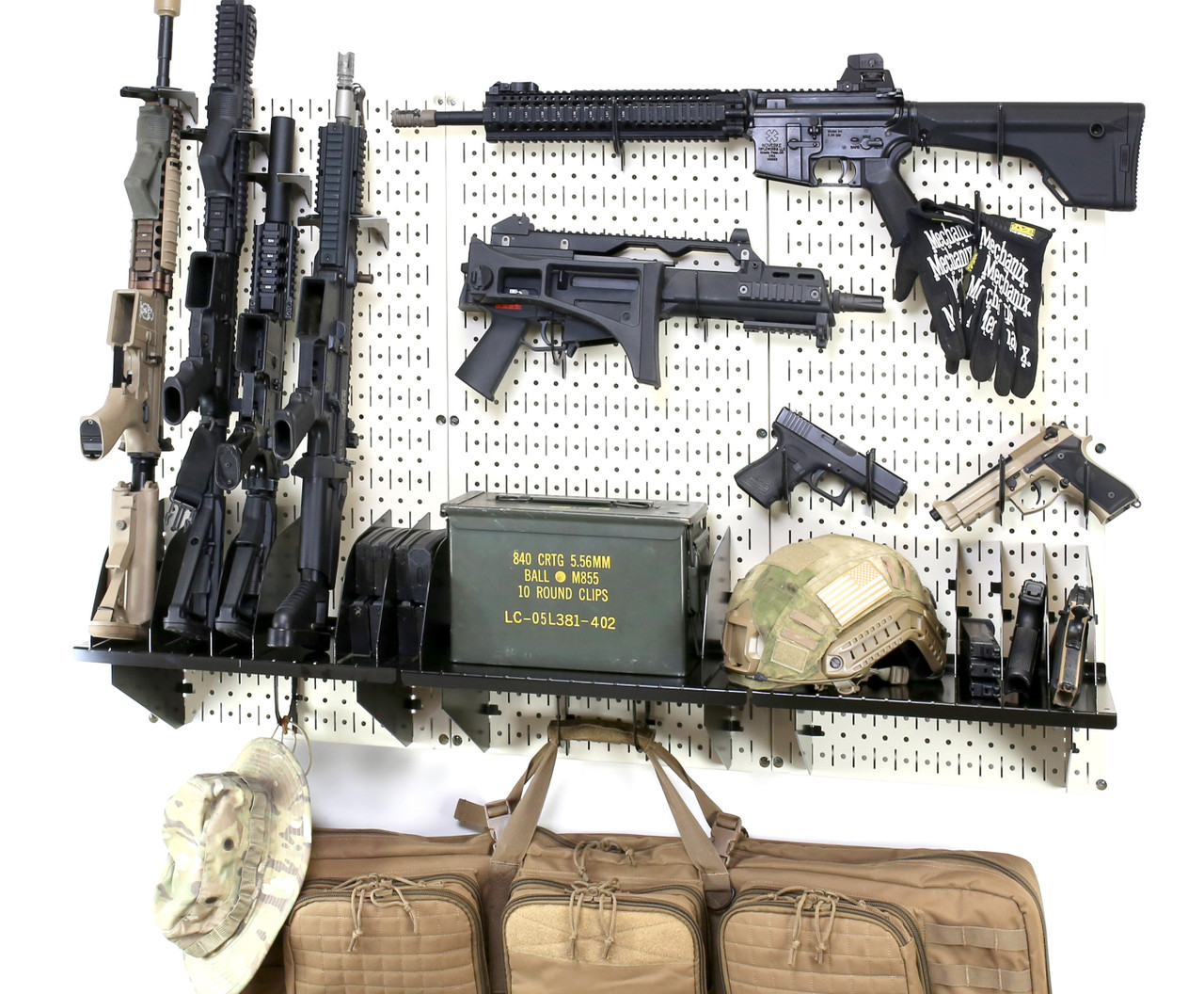 Magnum Tactical Gun Rack Firearm Wall Storage Expanded Kit for Competitive  Shooter Marksman