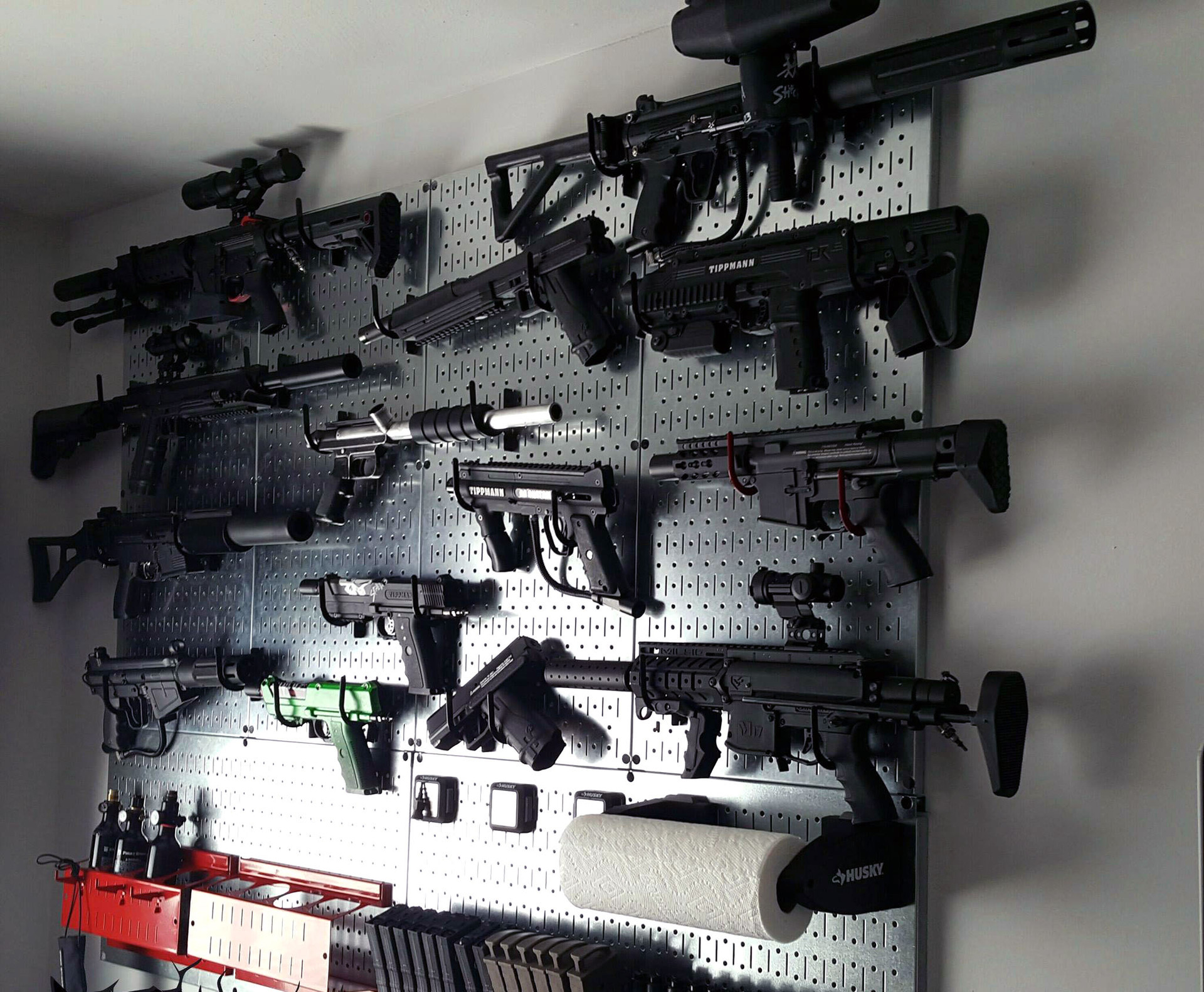 Marvel Weapon Racks Gun Pegboard Storage Wall Rack from Black Widow Marvel Movie