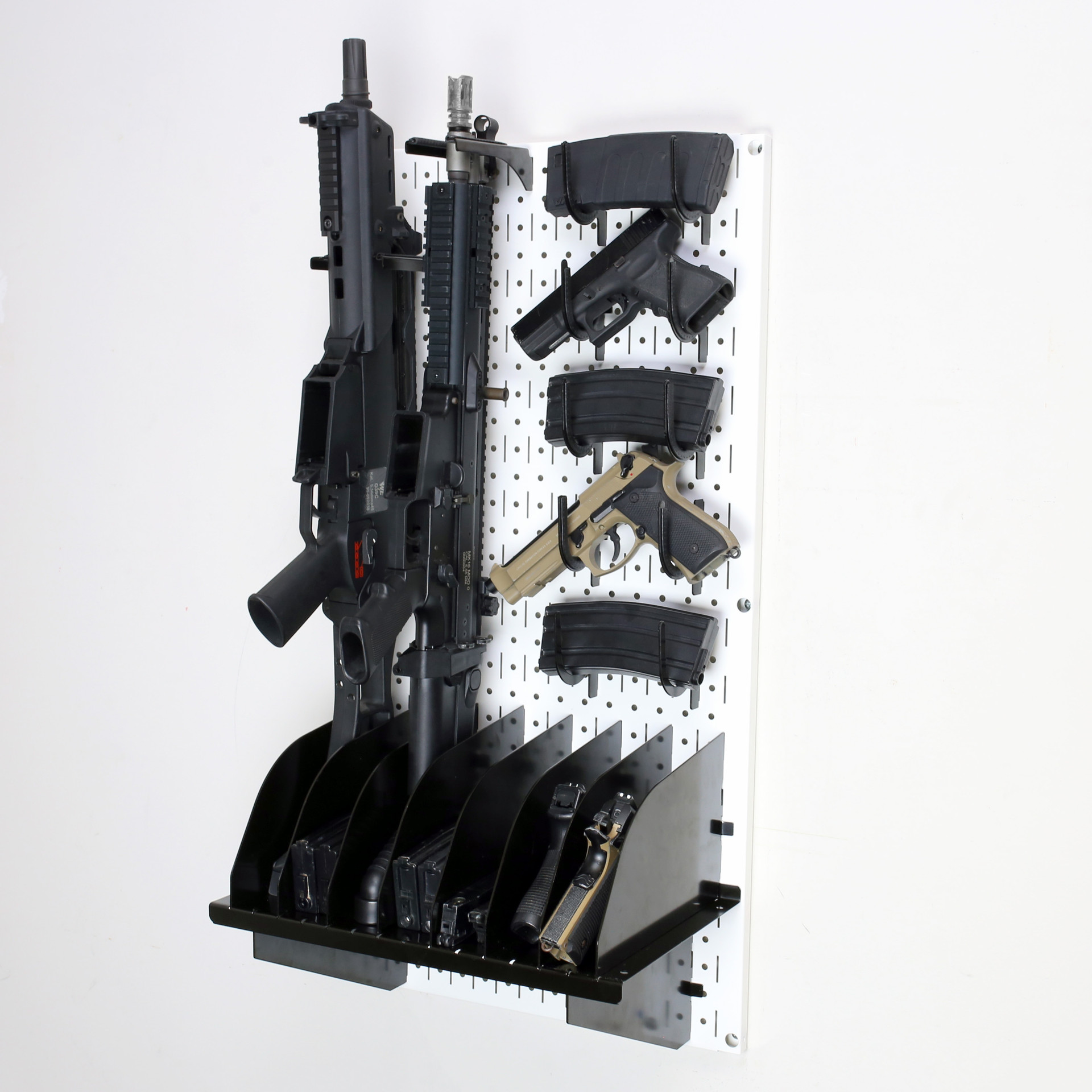 Pink Wall Gun Rack Panel Metal Pegboard 32 x 16