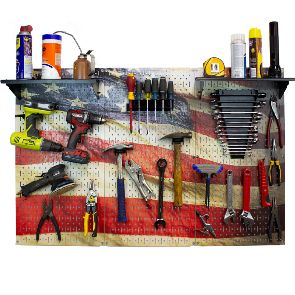 Custom Gun Wall Rack Closet Pegboard Gun