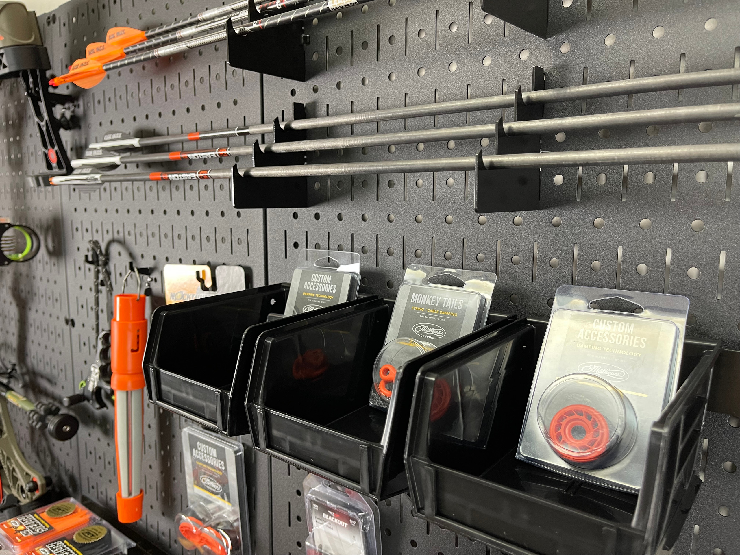 Archery Compound Bow Arrow Holder Wall Storage Organizer