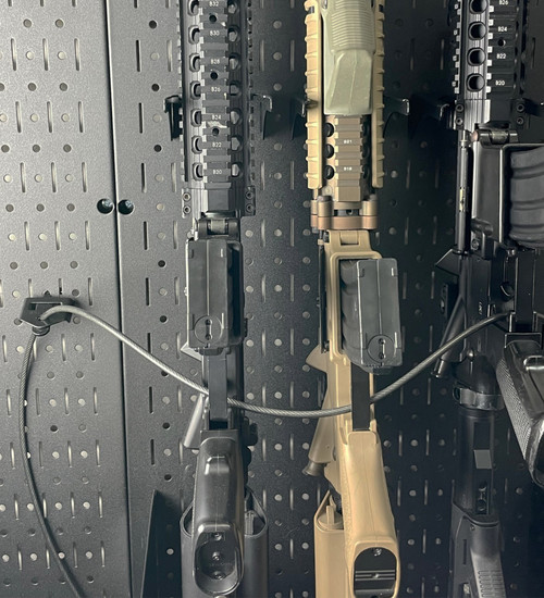 Lock Recievers On Frame Gun Pegboard Lock Receiver Firearm Lock