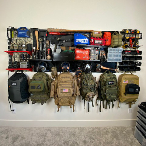 Slotted Gun Rack Shelf 12in Metal Shelf ASMSH1612