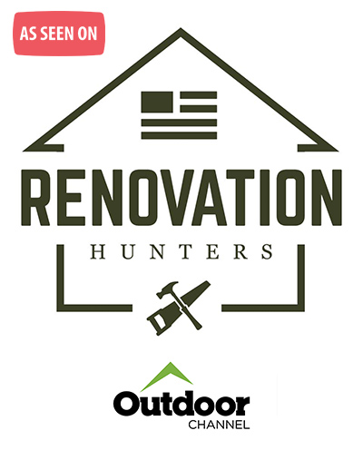 Gun Pegboard on Renovation Hunters Drop Zone TV Show Outdoor Channel