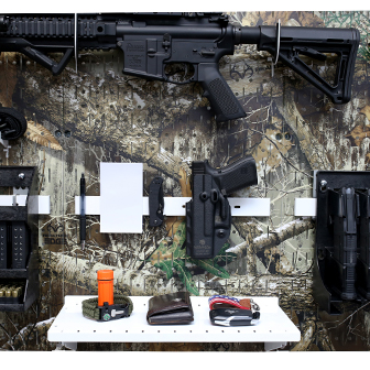 Gun Rack Pegboard - Tactical Gear Wall Gun Rack Storage