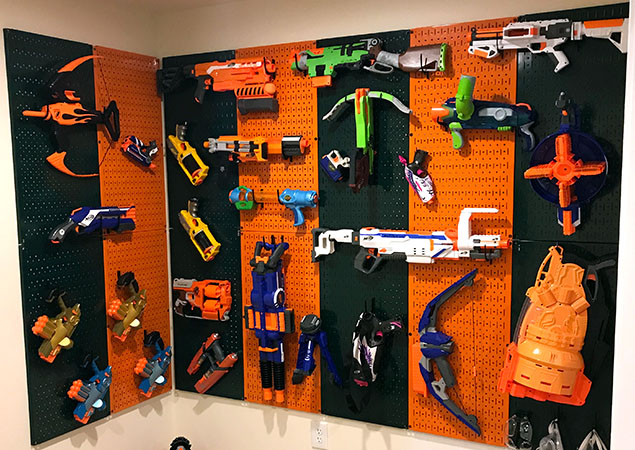 Nerf gun shop organizer ideas