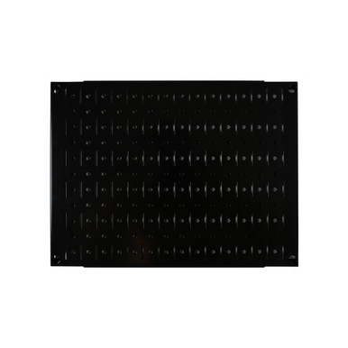 Black Wall Gun Rack Panel - Metal Pegboard - 12 x 16