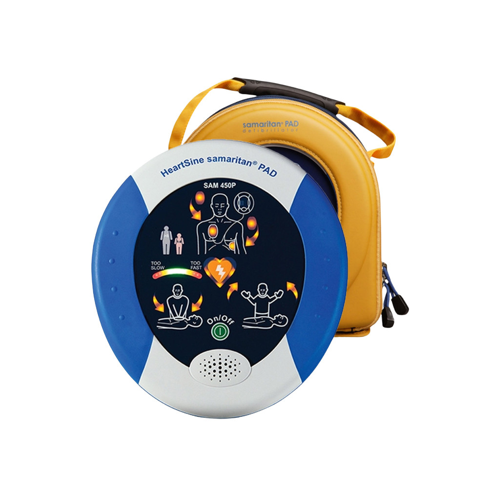 Heartsine Samaritan Pad AED w/ pads battery, case Heartsine Samaritan Pad AED w/ pads battery, case