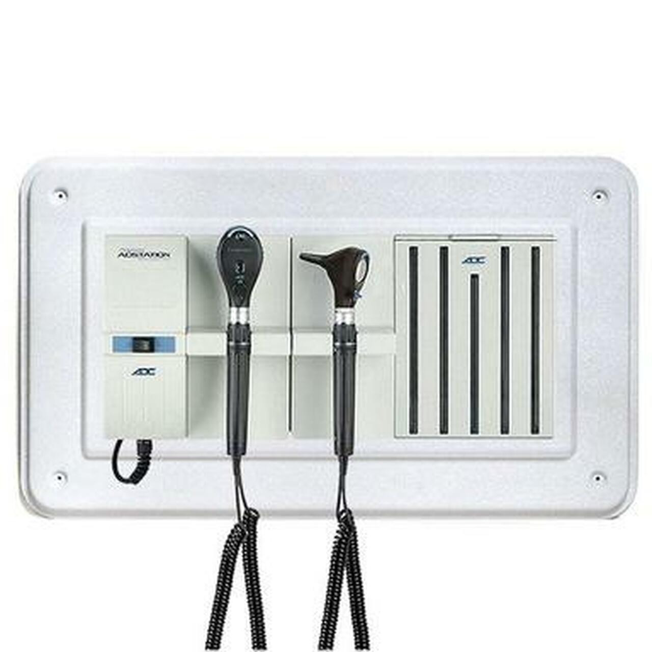 ADC Adstation 56102 3.5V Wall Otoscope/Coax Plus Ophthalmoscope Diagnostic Set with Wallboard