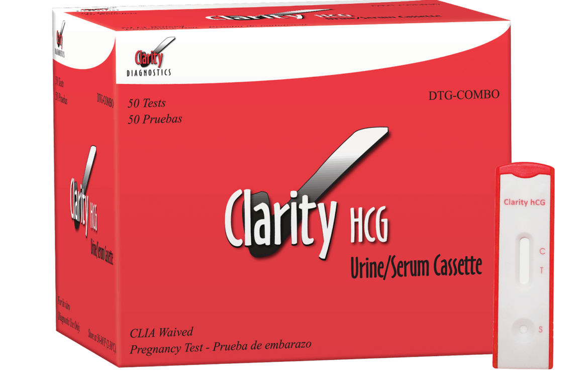 Clarity HCG Single Step Combo Urine/Serum Pregnancy Test Kit
