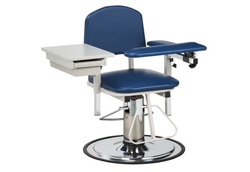Clinton H Series Padded Blood Drawing Chair with Padded Flip Arm and Drawer (6320) Clinton H Series Padded Blood Drawing Chair with Padded Flip Arm and Drawer (6320)