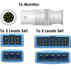 Philips 12-Pin ECG Trunk Cable