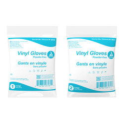 (Discotinuded Covid) Dynarex Vinyl Gloves in a Bag, Powder-Free